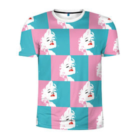Мужская футболка 3D спортивная с принтом Marilyn Monroe в Курске, 100% полиэстер с улучшенными характеристиками | приталенный силуэт, круглая горловина, широкие плечи, сужается к линии бедра | marilyn monroe | pop art | мэрилин монро | поп арт