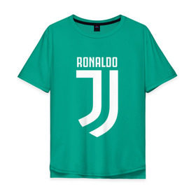 Мужская футболка хлопок Oversize с принтом RONALDO JUVE SPORT в Курске, 100% хлопок | свободный крой, круглый ворот, “спинка” длиннее передней части | cr7 | fc | клуб | криштиану роналду | роналдо | фк | ювентус