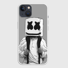 Чехол для iPhone 13 с принтом Electronic music в Курске,  |  | electronic music | marshmello | маршмеллоу | электронная музыка