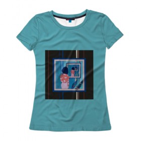 Женская футболка 3D с принтом Рекурсия в Курске, 100% полиэфир ( синтетическое хлопкоподобное полотно) | прямой крой, круглый вырез горловины, длина до линии бедер |   оптическая иллюзия | искусство | картина