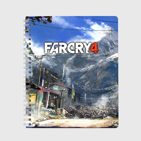 Тетрадь с принтом Far Cry 4 в Курске, 100% бумага | 48 листов, плотность листов — 60 г/м2, плотность картонной обложки — 250 г/м2. Листы скреплены сбоку удобной пружинной спиралью. Уголки страниц и обложки скругленные. Цвет линий — светло-серый
 | Тематика изображения на принте: action | far cry 4 | армия | гималаи | гирокоптер | мин | мир | открытый | франшиза | ховеркрафт | шутер