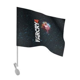 Флаг для автомобиля с принтом Пэйган Мин: Far Cry 4 в Курске, 100% полиэстер | Размер: 30*21 см | action | far cry 4 | армия | гималаи | гирокоптер | мин | мир | открытый | франшиза | ховеркрафт | шутер