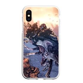 Чехол для iPhone XS Max матовый с принтом Gears of War в Курске, Силикон | Область печати: задняя сторона чехла, без боковых панелей | Тематика изображения на принте: gears of war | гирс оф вар