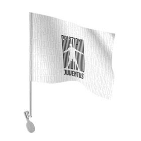 Флаг для автомобиля с принтом RONALDO JUVE SPORT в Курске, 100% полиэстер | Размер: 30*21 см | club | cr7 | fc | football | ronaldo | sport | криштиану роналду | роналдо | спорт | фк | форма | футбольный клуб | ювентус