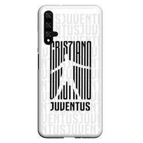 Чехол для Honor 20 с принтом RONALDO JUVE SPORT в Курске, Силикон | Область печати: задняя сторона чехла, без боковых панелей | club | cr7 | fc | football | ronaldo | sport | криштиану роналду | роналдо | спорт | фк | форма | футбольный клуб | ювентус