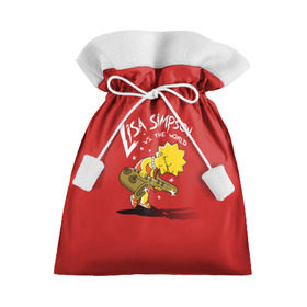 Подарочный 3D мешок с принтом Лиза Симпсон в Курске, 100% полиэстер | Размер: 29*39 см | homer | lisa | simpson | simpsons | барт | гомер | лиза | мульт | мультик | мультфильм | симпсон | симпсоны