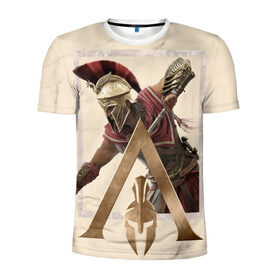 Мужская футболка 3D спортивная с принтом Odyssey в Курске, 100% полиэстер с улучшенными характеристиками | приталенный силуэт, круглая горловина, широкие плечи, сужается к линии бедра | игры | спартанец