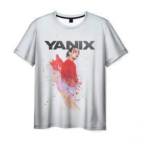 Мужская футболка 3D с принтом Yanix в Курске, 100% полиэфир | прямой крой, круглый вырез горловины, длина до линии бедер | 