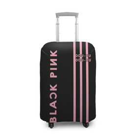 Чехол для чемодана 3D с принтом BlackPink в Курске, 86% полиэфир, 14% спандекс | двустороннее нанесение принта, прорези для ручек и колес | blackpink | ddu du ddu du | k pop | блекпинк | дду ду дду ду | дженни | джису | лисы | розэ