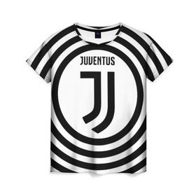 Женская футболка 3D с принтом Ювентус лого в Курске, 100% полиэфир ( синтетическое хлопкоподобное полотно) | прямой крой, круглый вырез горловины, длина до линии бедер | juve | juventus | logo | ronaldo | италии | роналдо | юве | ювентус