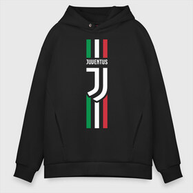 Мужское худи Oversize хлопок с принтом Juventus Italy в Курске, френч-терри — 70% хлопок, 30% полиэстер. Мягкий теплый начес внутри —100% хлопок | боковые карманы, эластичные манжеты и нижняя кромка, капюшон на магнитной кнопке | cristiano | juve | италия | криштиану | роналдо | роналду | юве | ювентус