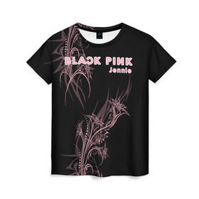 Женская футболка 3D с принтом BlackPink Jennie в Курске, 100% полиэфир ( синтетическое хлопкоподобное полотно) | прямой крой, круглый вырез горловины, длина до линии бедер | blackpink | ddu du ddu du | k pop | блекпинк | дду ду дду ду | дженни | джису | лисы | розэ