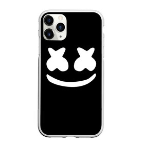 Чехол для iPhone 11 Pro матовый с принтом Marshmello black в Курске, Силикон |  | dj | dj marshmello | marshmello | клуб | клубная музыка | музыка