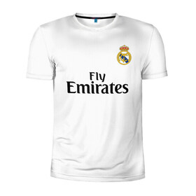 Мужская футболка 3D спортивная с принтом Modric home 18-19 в Курске, 100% полиэстер с улучшенными характеристиками | приталенный силуэт, круглая горловина, широкие плечи, сужается к линии бедра | champions | league | madrid | real | spain | испания | лига | мадрид | реал | чемпионов
