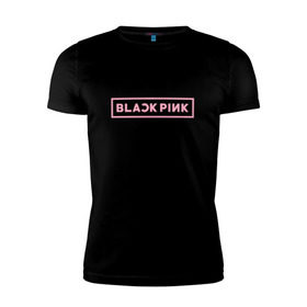Мужская футболка премиум с принтом BlackPink в Курске, 92% хлопок, 8% лайкра | приталенный силуэт, круглый вырез ворота, длина до линии бедра, короткий рукав | 