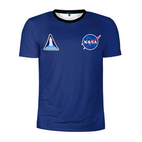 Мужская футболка 3D спортивная с принтом NASA в Курске, 100% полиэстер с улучшенными характеристиками | приталенный силуэт, круглая горловина, широкие плечи, сужается к линии бедра | shuttle | space | аполлон | галактика | джемини | космонав | космос | наса | скайлэб | сша | шаттл nasa