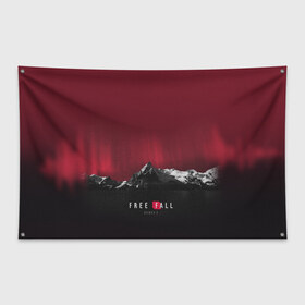 Флаг-баннер с принтом Free fall в Курске, 100% полиэстер | размер 67 х 109 см, плотность ткани — 95 г/м2; по краям флага есть четыре люверса для крепления | rickey f | рики ф | рики эф