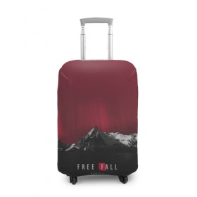 Чехол для чемодана 3D с принтом Free fall в Курске, 86% полиэфир, 14% спандекс | двустороннее нанесение принта, прорези для ручек и колес | rickey f | рики ф | рики эф