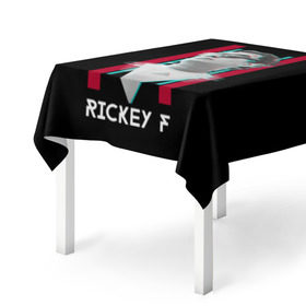 Скатерть 3D с принтом Rickey F Glitch в Курске, 100% полиэстер (ткань не мнется и не растягивается) | Размер: 150*150 см | rickey f | рики ф | рики эф