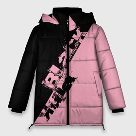 Женская зимняя куртка 3D с принтом BlackPink k-pop в Курске, верх — 100% полиэстер; подкладка — 100% полиэстер; утеплитель — 100% полиэстер | длина ниже бедра, силуэт Оверсайз. Есть воротник-стойка, отстегивающийся капюшон и ветрозащитная планка. 

Боковые карманы с листочкой на кнопках и внутренний карман на молнии | black  pink | blackpink | jennie | jisoo | k pop | lalisa | группа | к поп | корейская группа | розовый | черный