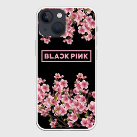 Чехол для iPhone 13 mini с принтом BlackPink sakura в Курске,  |  | black  pink | blackpink | jennie | jisoo | k pop | lalisa | sakura | группа | к поп | корейская группа | розовый | сакура | черный