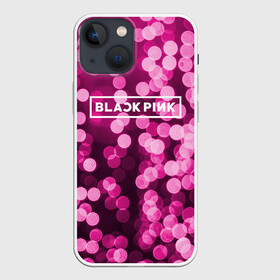 Чехол для iPhone 13 mini с принтом BlackPink в Курске,  |  | black  pink | blackpink | flowers | jennie | jisoo | k pop | lalisa | sakura | группа | к поп | корейская группа | растения | розовый | сакура | цветы | черный