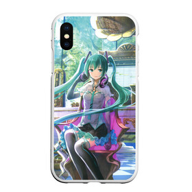 Чехол для iPhone XS Max матовый с принтом Hatsune Miku в Курске, Силикон | Область печати: задняя сторона чехла, без боковых панелей | hatsune miku | аниме | вокалоид | девушки | манга | мульт | оружие | певица | сёдзё | сериал | хатсуне мику | япония