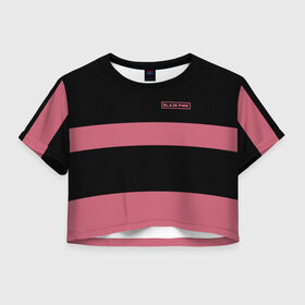 Женская футболка 3D укороченная с принтом BlackPink 95 JISOO в Курске, 100% полиэстер | круглая горловина, длина футболки до линии талии, рукава с отворотами | Тематика изображения на принте: 95 jisoo | black  pink | blackpink | jennie | jisoo | k pop | lalisa | группа | к поп | корейская группа | розовый | черный
