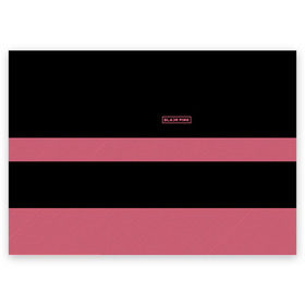 Поздравительная открытка с принтом BlackPink в Курске, 100% бумага | плотность бумаги 280 г/м2, матовая, на обратной стороне линовка и место для марки
 | black  pink | blackpink | jennie | jisoo | k pop | lalisa | группа | к поп | корейская группа | розовый | черный