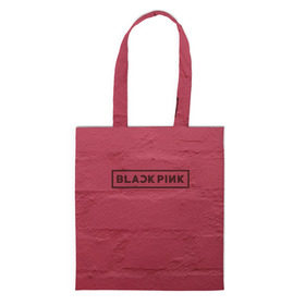 Сумка 3D повседневная с принтом BlackPink wall в Курске, 100% полиэстер | Плотность: 200 г/м2; Размер: 34×35 см; Высота лямок: 30 см | black  pink | blackpink | jennie | jisoo | k pop | lalisa | группа | к поп | корейская группа | розовый | черный