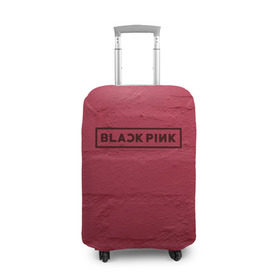 Чехол для чемодана 3D с принтом BlackPink wall в Курске, 86% полиэфир, 14% спандекс | двустороннее нанесение принта, прорези для ручек и колес | black  pink | blackpink | jennie | jisoo | k pop | lalisa | группа | к поп | корейская группа | розовый | черный