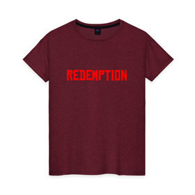 Женская футболка хлопок с принтом Red Dead Redemption в Курске, 100% хлопок | прямой крой, круглый вырез горловины, длина до линии бедер, слегка спущенное плечо | 