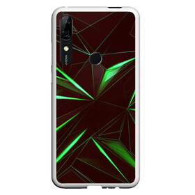 Чехол для Honor P Smart Z с принтом STRIPES GREEN 3D в Курске, Силикон | Область печати: задняя сторона чехла, без боковых панелей | abstract | geometry | абстракция | геометрия | градиент | линии