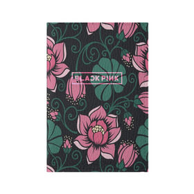 Обложка для паспорта матовая кожа с принтом BlackPink в Курске, натуральная матовая кожа | размер 19,3 х 13,7 см; прозрачные пластиковые крепления | black  pink | blackpink | jennie | jisoo | k pop | lalisa | группа | к поп | корейская группа | розовый | черный