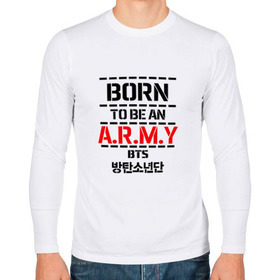 Мужской лонгслив хлопок с принтом BTS ARMY в Курске, 100% хлопок |  | bts | bts army | j hope | jimin | jin | jungkook | k pop | rap monster | rapmon | suga | v | бтс | группа | корея