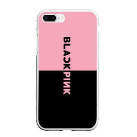 Чехол для iPhone 7Plus/8 Plus матовый с принтом BLACKPINK в Курске, Силикон | Область печати: задняя сторона чехла, без боковых панелей | black  pink | blackpink | jennie | jisoo | k pop | lalisa | группа | к поп | корейская группа | розовый | черный