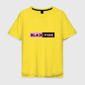 Мужская футболка хлопок Oversize с принтом BlackPink в Курске, 100% хлопок | свободный крой, круглый ворот, “спинка” длиннее передней части | black  pink | blackpink | jennie | jisoo | k pop | lalisa | группа | к поп | корейская группа | розовый | черный