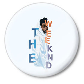 Значок с принтом The Weeknd в Курске,  металл | круглая форма, металлическая застежка в виде булавки | Тематика изображения на принте: the | weekend | weeknd | викенд | уикенд | уикнд