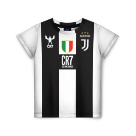 Детская футболка 3D с принтом Ronaldo Juventus / CR7 в Курске, 100% гипоаллергенный полиэфир | прямой крой, круглый вырез горловины, длина до линии бедер, чуть спущенное плечо, ткань немного тянется | cr7 | cristiano | juventus | ronaldo | криштиано | криштиану | роналдо | роналду | форма | футбольная | юва | ювентус