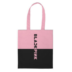 Сумка 3D повседневная с принтом BlackPink в Курске, 100% полиэстер | Плотность: 200 г/м2; Размер: 34×35 см; Высота лямок: 30 см | black  pink | blackpink | jennie | jisoo | k pop | lalisa | группа | к поп | корейская группа | розовый | черный