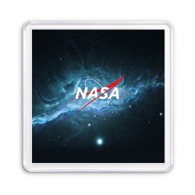 Магнит 55*55 с принтом NASA в Курске, Пластик | Размер: 65*65 мм; Размер печати: 55*55 мм | galaxy | nasa | planet | star | астрономия | галактика | звезды | космос | надписи | наса | планета