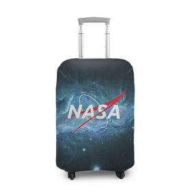 Чехол для чемодана 3D с принтом NASA в Курске, 86% полиэфир, 14% спандекс | двустороннее нанесение принта, прорези для ручек и колес | galaxy | nasa | planet | star | астрономия | галактика | звезды | космос | надписи | наса | планета