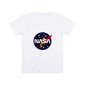 Детская футболка хлопок с принтом nasa fashion в Курске, 100% хлопок | круглый вырез горловины, полуприлегающий силуэт, длина до линии бедер | 