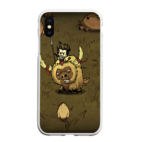 Чехол для iPhone XS Max матовый с принтом Dont starve в Курске, Силикон | Область печати: задняя сторона чехла, без боковых панелей | Тематика изображения на принте: 