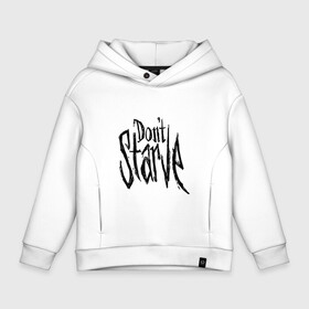 Детское худи Oversize хлопок с принтом DON`T STARVE в Курске, френч-терри — 70% хлопок, 30% полиэстер. Мягкий теплый начес внутри —100% хлопок | боковые карманы, эластичные манжеты и нижняя кромка, капюшон на магнитной кнопке | Тематика изображения на принте: action | adventure | dont starve | gamer | player | twitch | игра