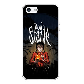 Чехол для iPhone 5/5S матовый с принтом DON`T STARVE в Курске, Силикон | Область печати: задняя сторона чехла, без боковых панелей | action | adventure | dont starve | gamer | player | twitch | игра