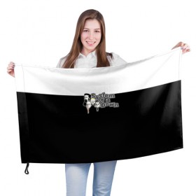Флаг 3D с принтом System of a Down в Курске, 100% полиэстер | плотность ткани — 95 г/м2, размер — 67 х 109 см. Принт наносится с одной стороны | 