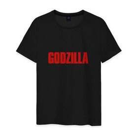 Мужская футболка хлопок с принтом GODZILLA в Курске, 100% хлопок | прямой крой, круглый вырез горловины, длина до линии бедер, слегка спущенное плечо. | comic con | godzilla | gojira | годзилла | монстр | фильм | чудовище