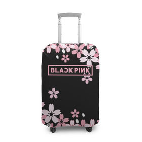 Чехол для чемодана 3D с принтом BlackPink в Курске, 86% полиэфир, 14% спандекс | двустороннее нанесение принта, прорези для ручек и колес | 
