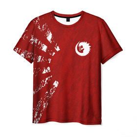 Мужская футболка 3D с принтом GODZILLA в Курске, 100% полиэфир | прямой крой, круглый вырез горловины, длина до линии бедер | comic con | godzilla | gojira | logo | годзилла | знаки | иероглифы | лого | монстр | фильм | чудовище